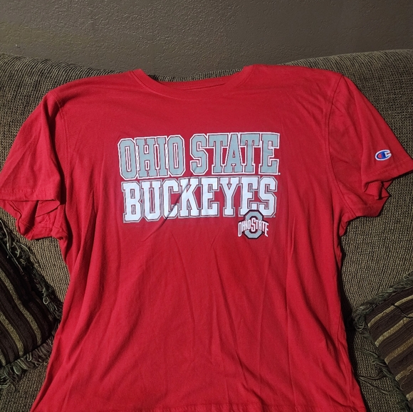 Unisex Champion Red Ohio State Buckeyes Tee Shirt Sz.2XL - Picture 6 of 6